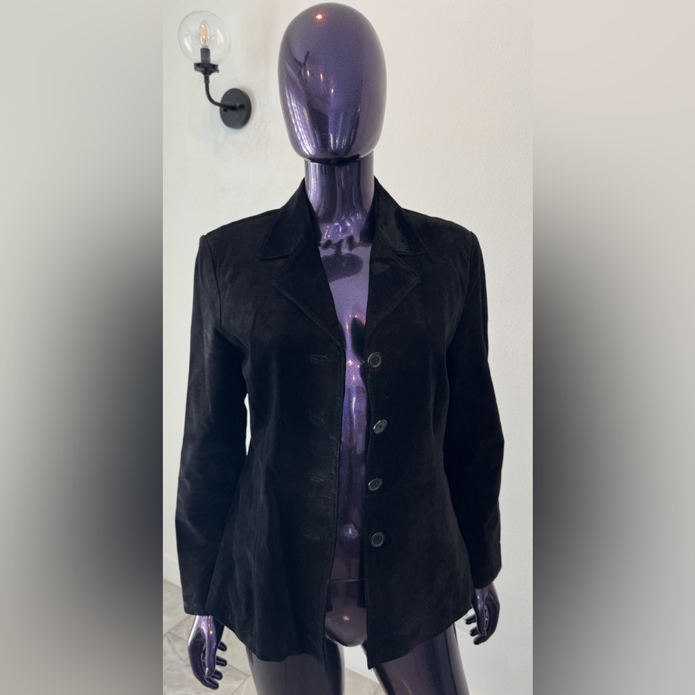 JohnPaulRichard Black Velvet Blazer Classic Tailored Design